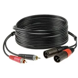 Klotz Kabel AT-CM0300 Cinch-XLRmale 3m (3 m, XLR Kabel), Audiokabel