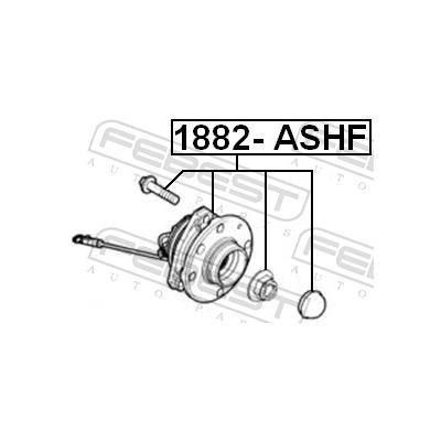 FEBEST Radnabe 1882-ASHF Vorderachse für Opel GM