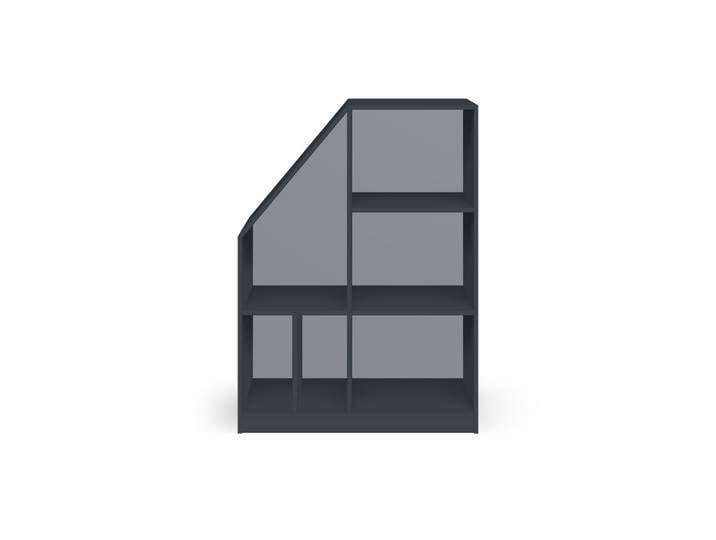 Offener Dachschrägen Schrank Premium Dekore Schwarz