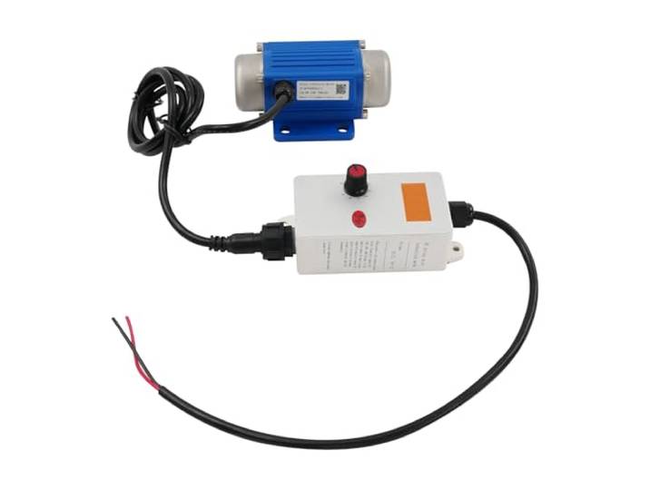 Vibrationsmotor 30 W 12 V mit 9 Gängen und Funkfernbedienung IP65 0,2 kN 30 m Reichweite für Sieb und Fördertechnik