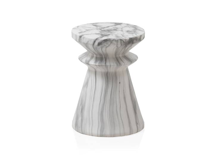 Tabouret en céramique gris