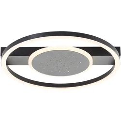 LED DECKENLEUCHTE Reno Schwarz 37/37/5 cm Deckenlampe