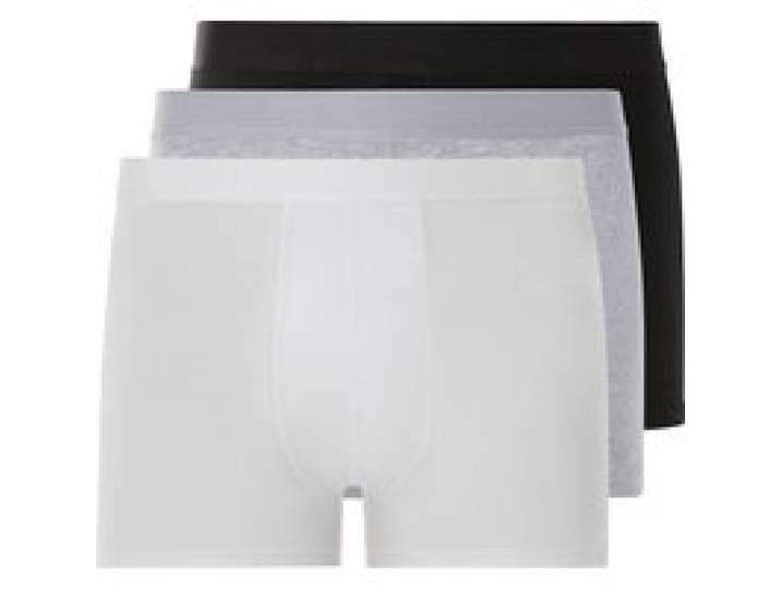 LIVERGY® Boxer homme, 3 pièces, coupe optimale (noir/gris/blanc, XXL)