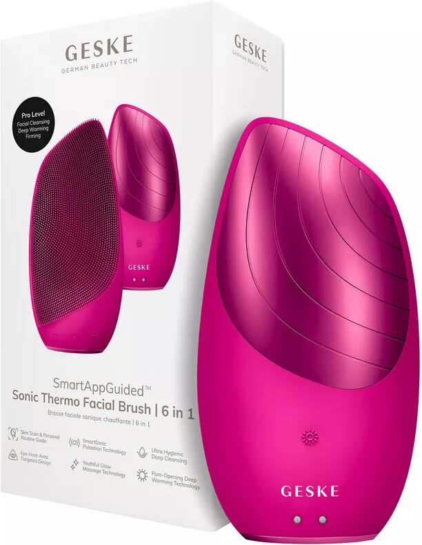 GESKE - Sonic Thermo Facial Brush   6 in 1, 1 Stück, Pink