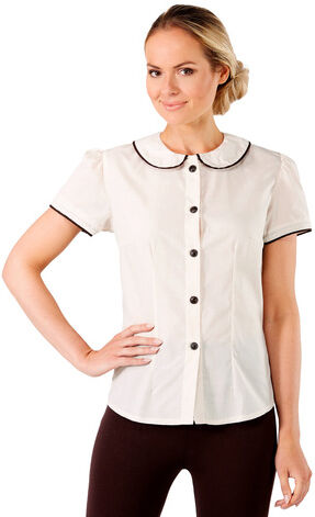 40er-Jahre-Bluse für Damen