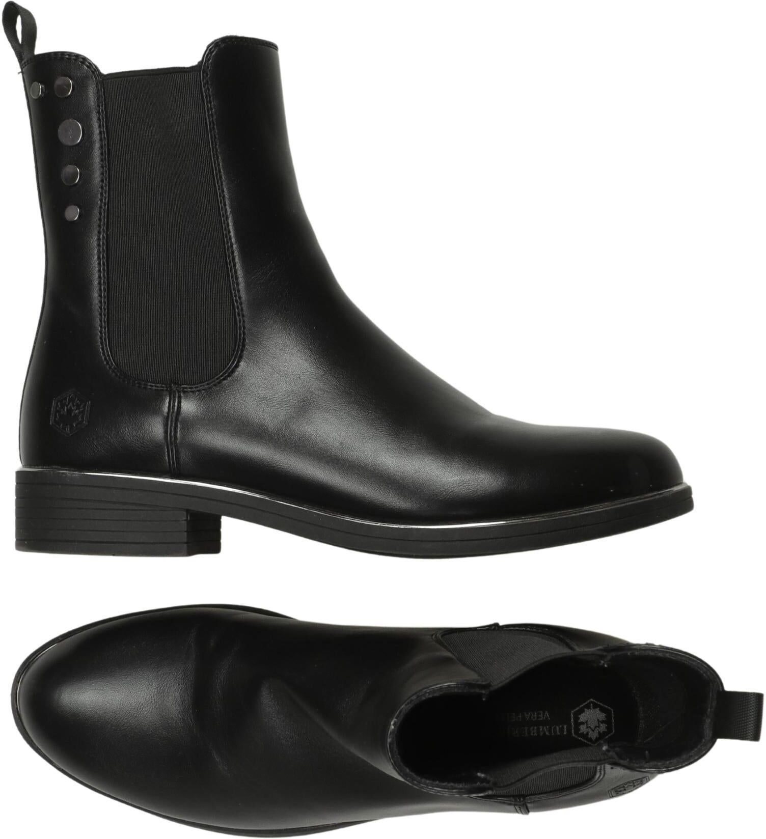 Lumberjack Damen Stiefelette, Schwarz, Gr. EU 35, Kunstleder - Second Hand
