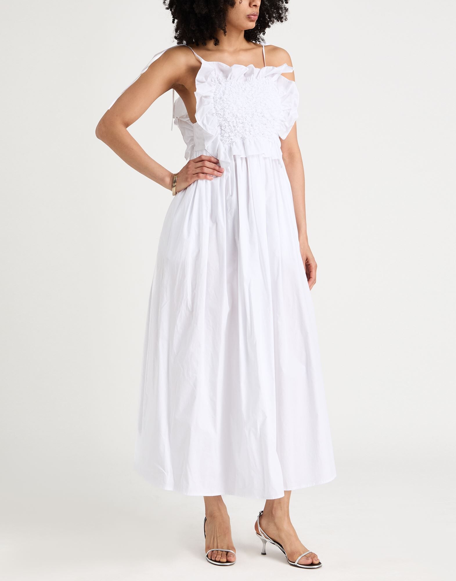 Meimeij Vestido largo Mujer Blanco 42 Mujer