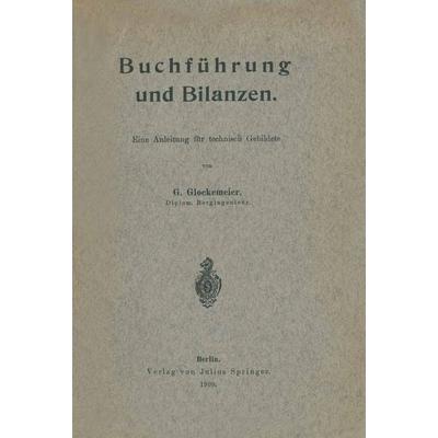Buchführung und Bilanzen, Taschenbuch von G. Glockemeier, Springer Berlin, 978-3-642-89753-5