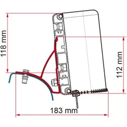Fiamma Kit Renault Trafic Markisenadapter für Fiamma Compass vor 2015