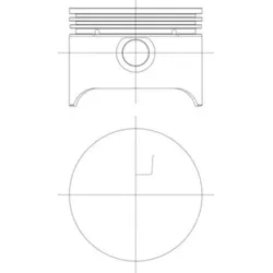 Kolben MAHLE 013 PI 00153 002 für Ford Fiesta VI