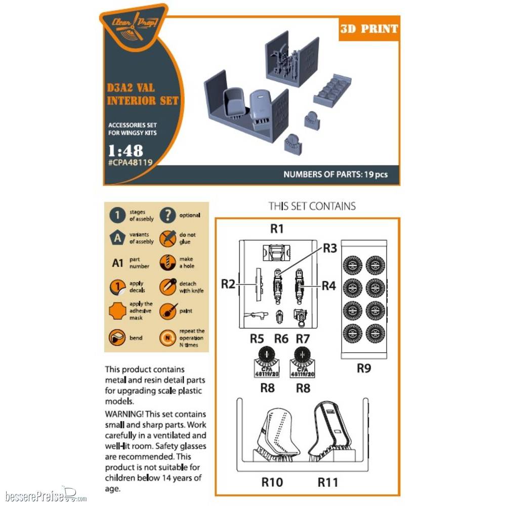 Clear Prop Accessories CPA48119