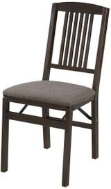 Simple Mission Wood Folding Chairs, Set Of 2 by Stakmore in Expresso Jax