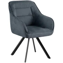 CLP Stuhl Pettuli Stoff   Farbe: dunkelgrau, Material: Stoff