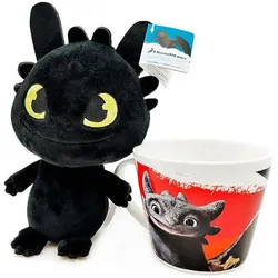 DreamWorks, Tasse, Wie trainiert man einen zahnlosen Drachen Tasse + Plüschtier 18cm (1x)
