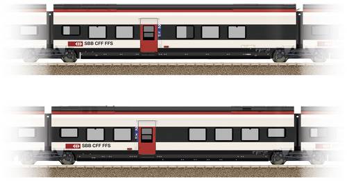 TRIX H0 23282 H0 Ergänzungsset 2 zu Giruno der SBB D(B9) 2.Klasse und E(B8) 2.Klasse