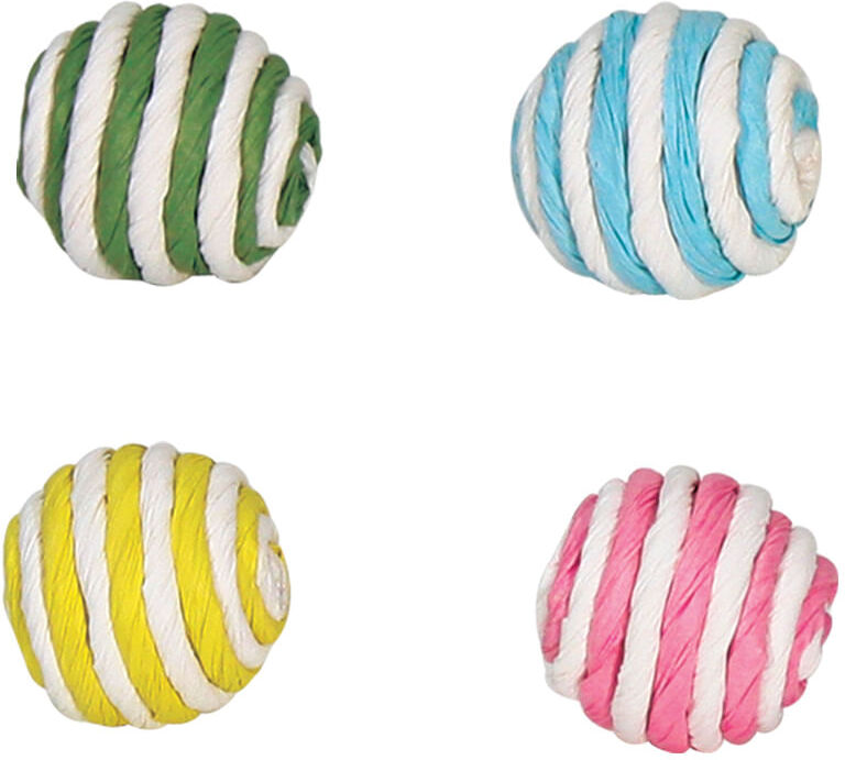 Croci Gioco per Gatto Set 4 Palline di Corda SET 4 PALLINE