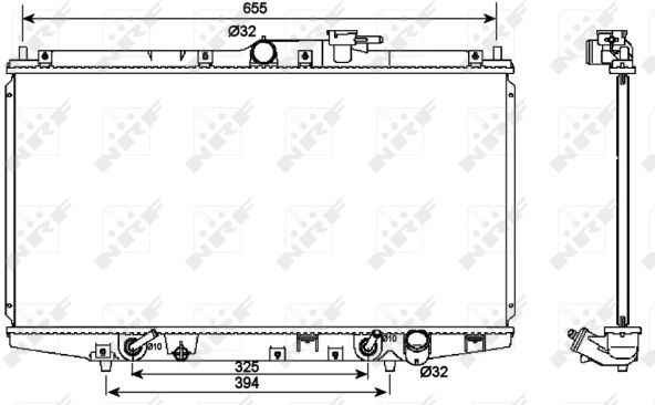 Nrf Kühler, Motorkühlung 53087 Für Honda