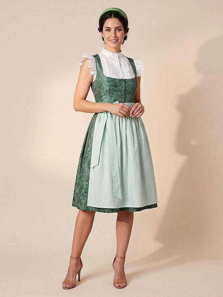 Alpenfee Dirndl ''Dorothea'' in Grün - 36