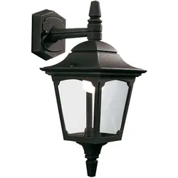 Elstead Lighting, Gartenbeleuchtung, Chapel Aussen-Wandleuchte E27 Mini Down Schwarz IP44, Made in UK (E27, IP44)