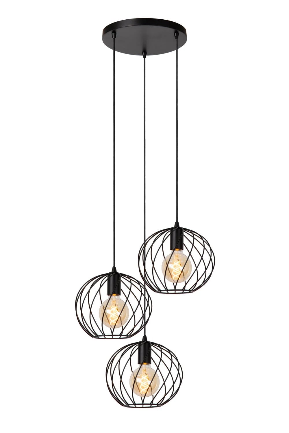 Lucide DANZA Hanglamp - Zwart - Ø 50 cm