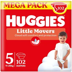 Huggies Little Movers (Halbmonatsbox, 102 Stk.)