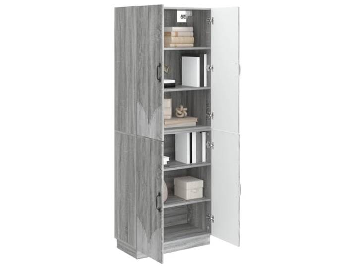 KTHLBRH 2-teiliges Schrank-Set Sonoma Holzgrau Elegantes Design, vielseitig für Terrasse und Wohnzimmer, liebevolle Details, stilvoll und funktional