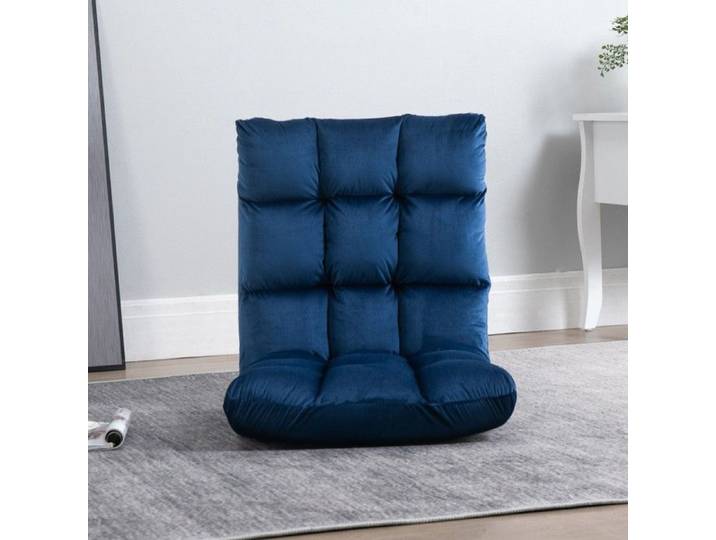 Chaise Longue Chaise sol pliable 3en1 - 13 positions - Dossier réglable - Coussin mousse métallique - 55x71x53.5cm - Salon/Jardin