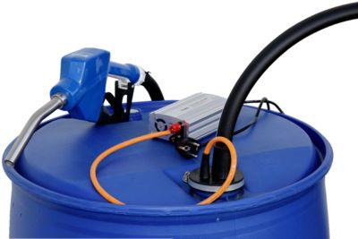 Elektropumpe CEMO CENTRI SP 30, 12V, für AdBlue®, Frischwasser und Kühlerfrostschutzmittel, Netzgerät 230V, 4m Schlauch, Automatik-Zapfventil