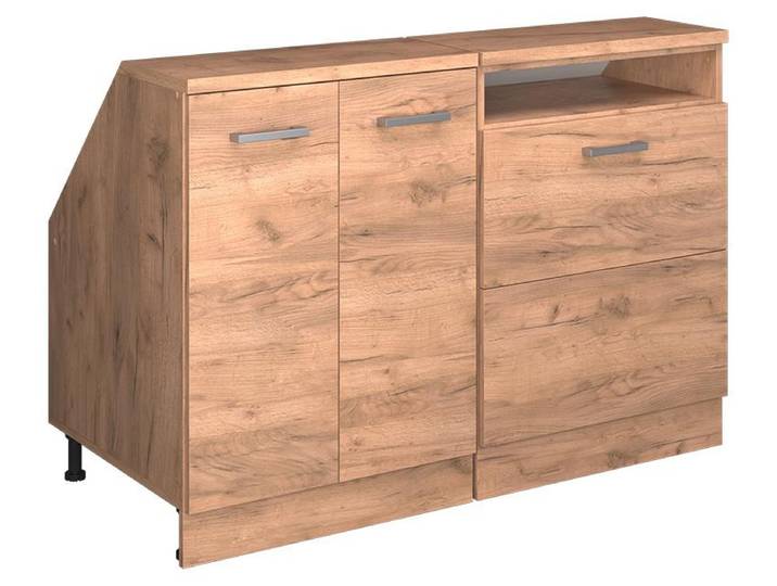 Meuble sous pente Vicco R-Line Chêne de force doré 120cm Lot de 2 caissons 60 cm de profondeur\, Model 60292
