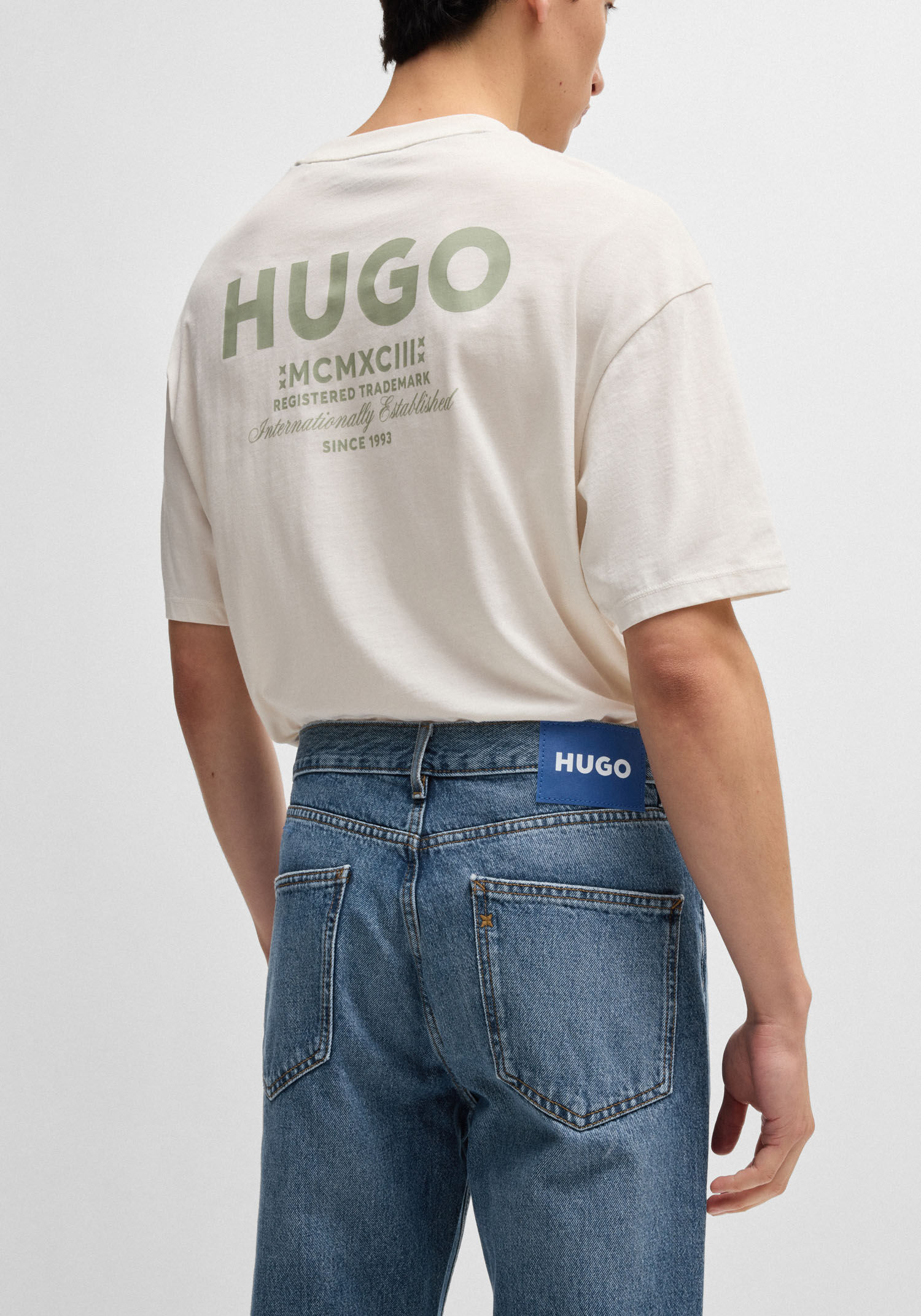 Regular-fit-Jeans HUGO "Jonah", Herren, Gr. 31, Länge 32, blau (navy416), Denim/Jeans, Obermaterial: 100% Baumwolle, unifarben, regular fit lang, Jeans Regular-fit-Jeans, regular fit