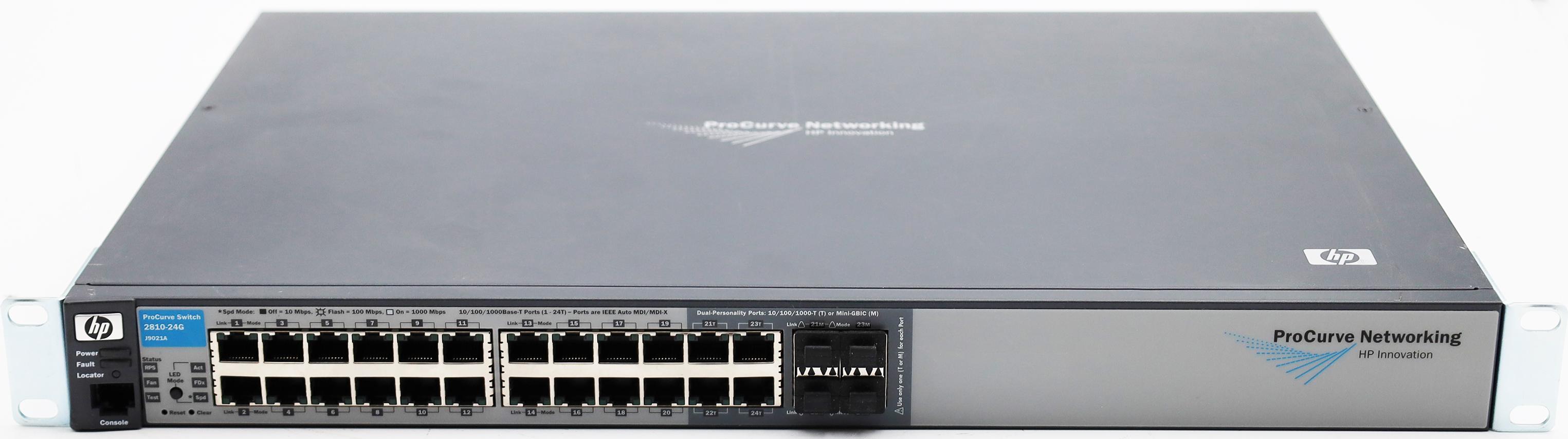 HP ProCurve 2810-24G Rackmount Gigabit Managed Switch 20x RJ-45 4x RJ-45/SFP