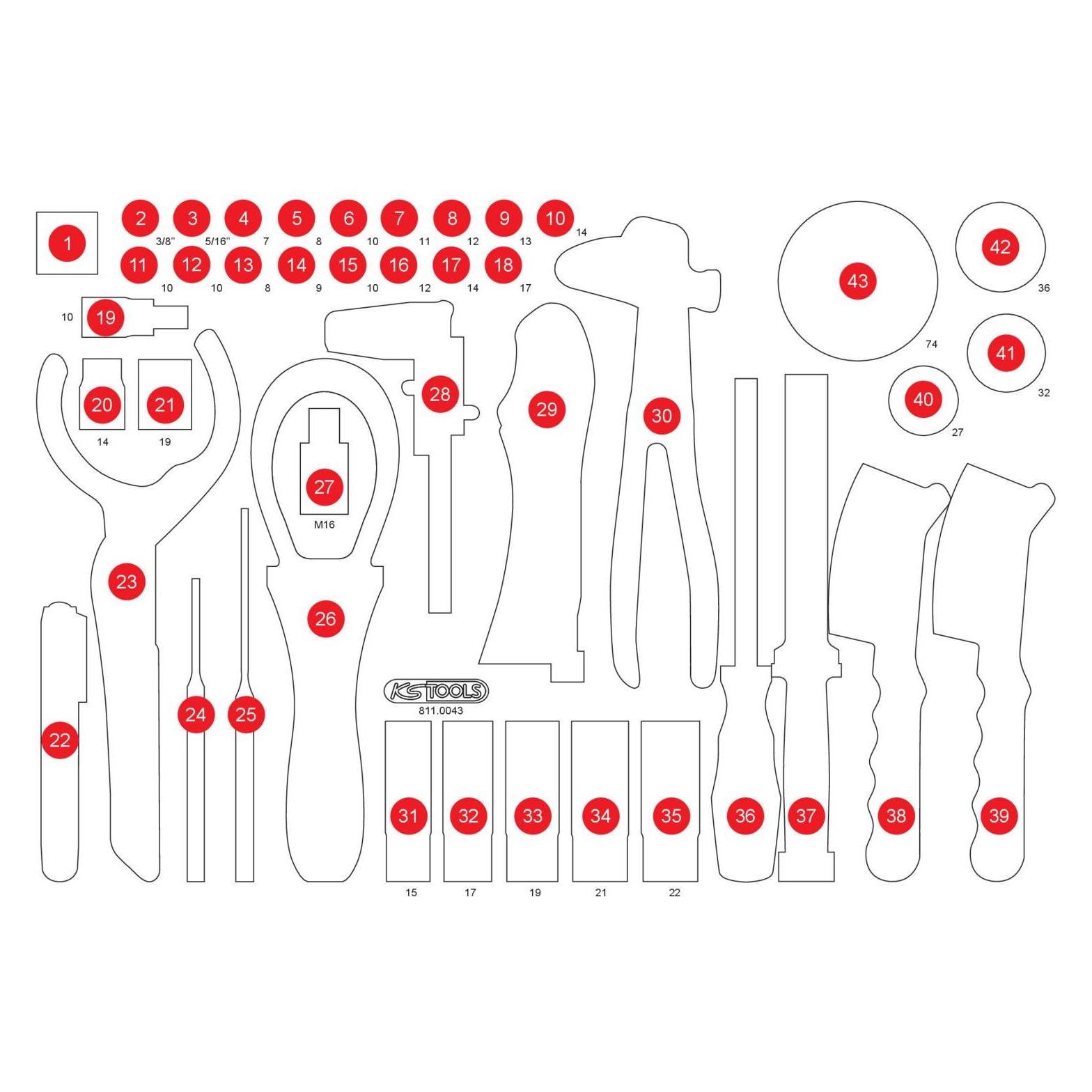 KS Tools 811.0043-97 (811.0043-97)