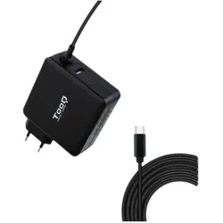 Tooq Technology CARGADOR PORTATIL USB-C PD3.0 65W NEGRO (65 W), USB Ladegerät, Schwarz