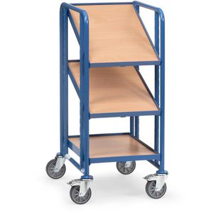 Fetra Eurokastenwagen 2381, mit Holzböden, 410 x 610mm Ladefläche, 3 Etagen, neigbare Böden