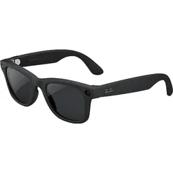 Ray-Ban Meta Wayfarer (Gen 2) mit AI, Foto- und Videoaufnahme, längere Akkulaufzeit – Schwarz matt, Gläser: Transitions® Grau