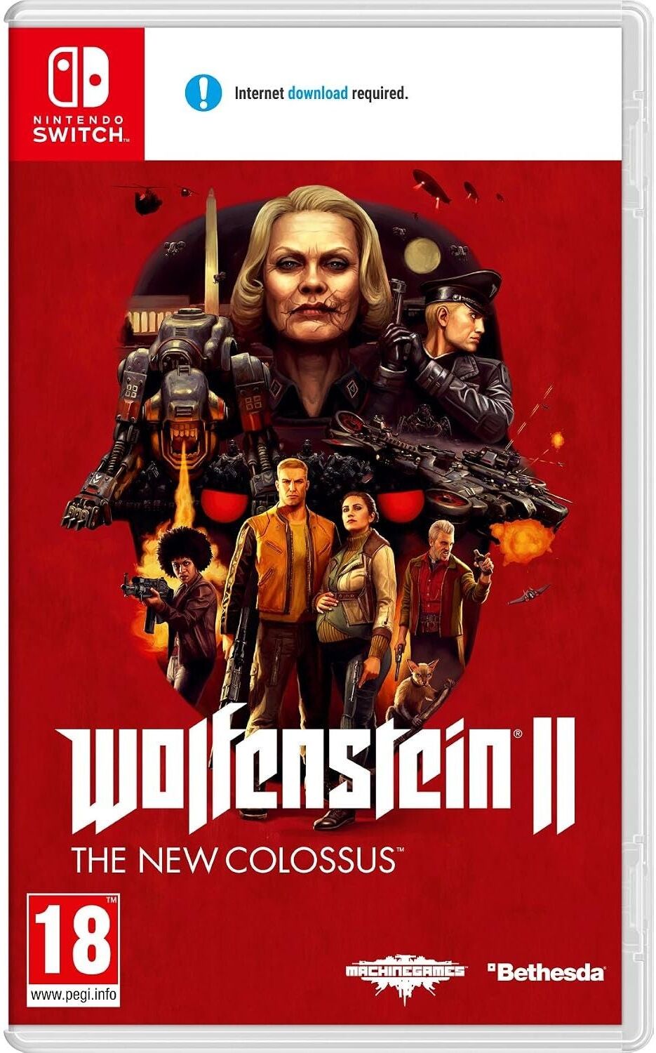 Nintendo Game Wolfenstein 2: The New Colossus (Nintendo Switch), Used - Good