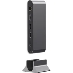 Acer Universal Docking (USB-C, 15 Ports), Dockingstation + USB Hub, Grau, Silber