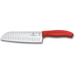 Victorinox Swiss Classic Santokumesser, Küchenmesser, Rot