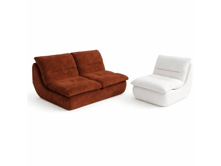 Pack Nuvia Living 3 places - chocolat et blanc