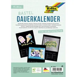 folia Kalender zum Selbstgestalten 17,0 x 24,0 cm schwarz