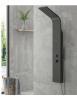 Colonne de douche hydromassante SUE en aluminium 140x20x6,5 cm KARAG Farbe: Schwarz,
