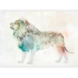 Fototapete King of the Animals Multicolor/Weiß