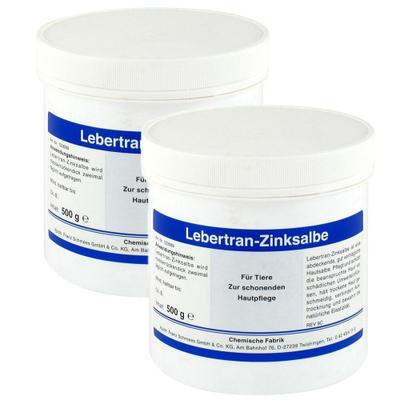 Lebertran-Zinksalbe für Tiere Doppelpack 2x500 g Salbe