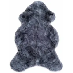 SCHAFFELL Premium Merino Lammfell Silber Grau geschoren ca. 115 cm
