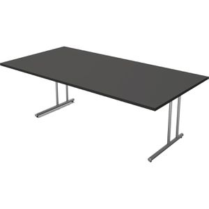 Kerkmann Schreibtisch start up 4352, anthrazit / silber, 200 x 75 x 100 cm