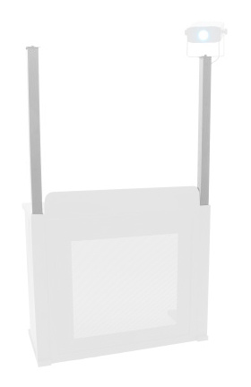 Omnitronic Extension Booz Event Stand WH bianco