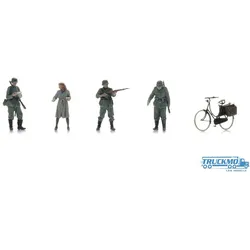 Artitec Wehrmacht Checkpoint + Frau auf dem Fahrrad 5870064
