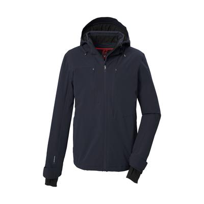 Skijacke KILLTEC "KSW 74 MN SKI JCKT", Herren, Gr. L, blau (navy), Obermaterial: 84% Polyamid, 16% Elasthan.Futter: 100% Polyester.Füllung: 100% Polyester, Jacken Skijacke, Wind- und wasserdichte Skijacke mit Dermizax-Technologie