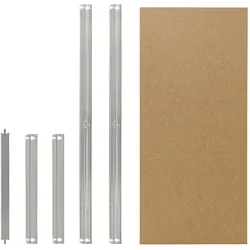 shelfplaza HOME 40x30 cm Fachboden-Set in verzinkt für HOME Schwerlastregale mit 175 kg Traglast pro Boden