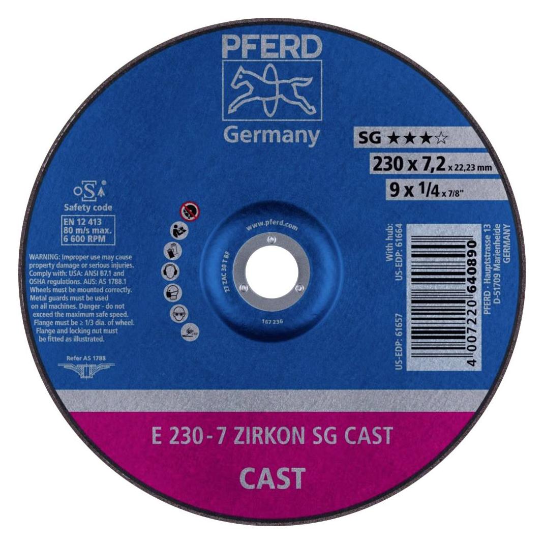 Pferd Schruppscheibe E 230-7 ZA 30 T SGP/22.23 VPE: 10 (E 230-7 ZIRKON SG CAST)